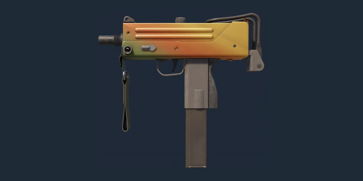 MAC-10 | Amber Fade (Minimal Wear) preview