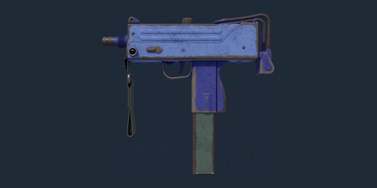 MAC-10 | Indigo (Battle-Scarred) preview