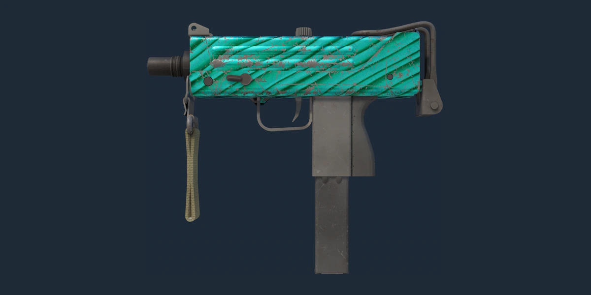 MAC-10 | Malachite (Battle-Scarred) preview