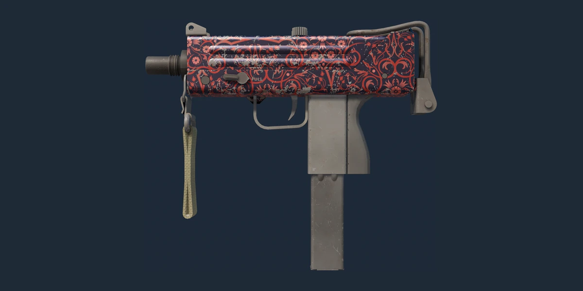 Forhåndsvisning av MAC-10 | Red Filigree (Velbrukt)