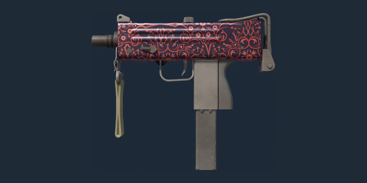 Forhåndsvisning av MAC-10 | Red Filigree (Fabrikkny)