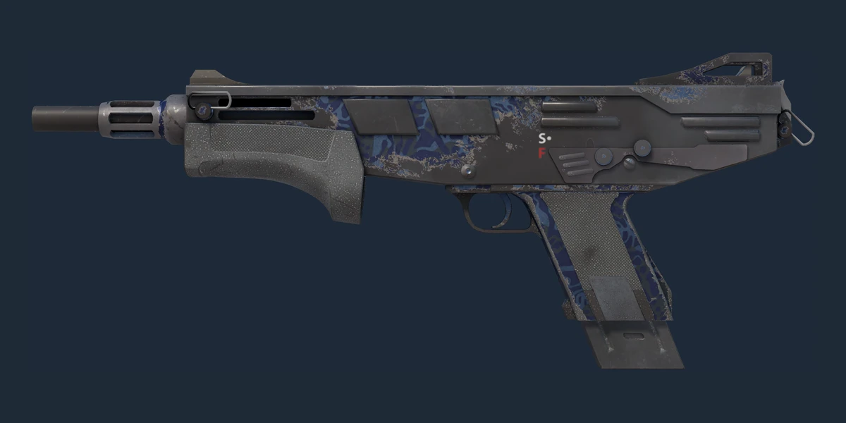 MAG-7 | Navy Sheen (Battle-Scarred) preview