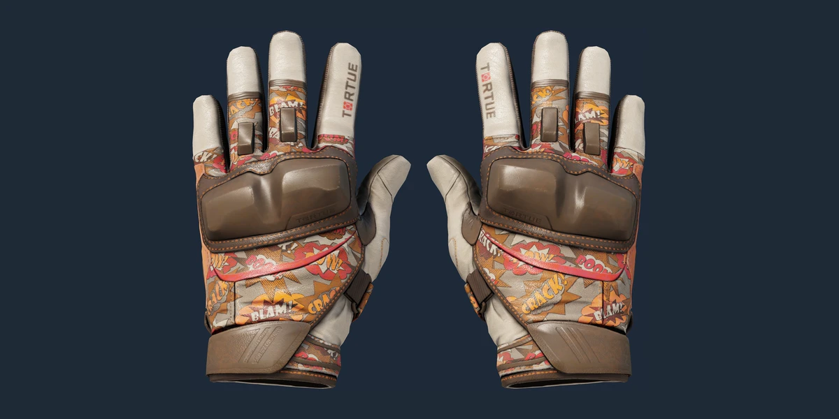 ★ Moto Gloves | POW! (Factory New) preview