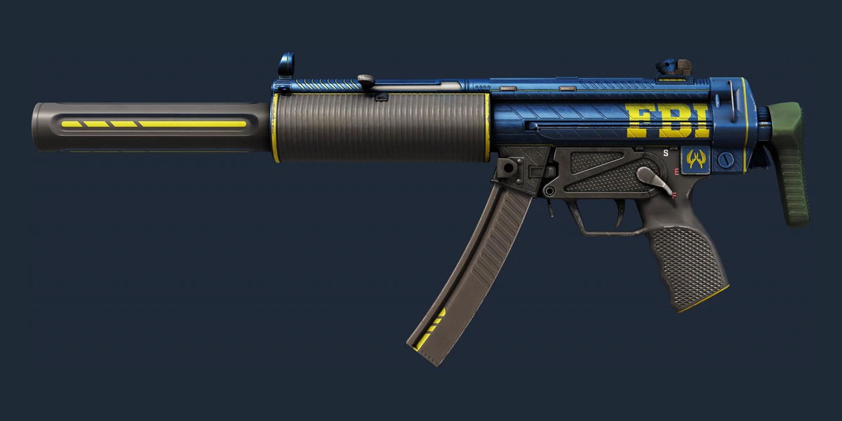 Voorbeeld van StatTrak™ MP5-SD | Agent (Lichte slijtage)