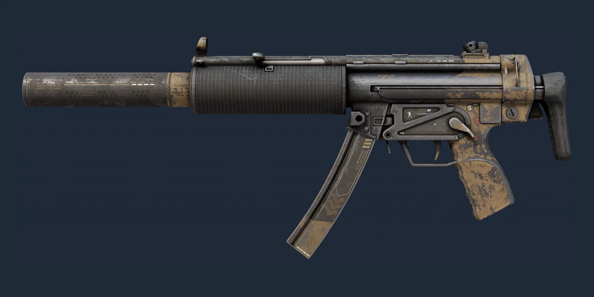 StatTrak™ MP5-SD | Desert Strike (Battle-Scarred) preview