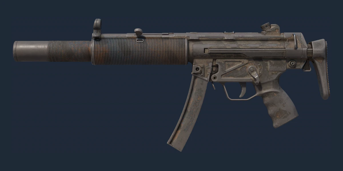 Podgląd: MP5-SD | Tuman kurzu (po ciężkich walkach)