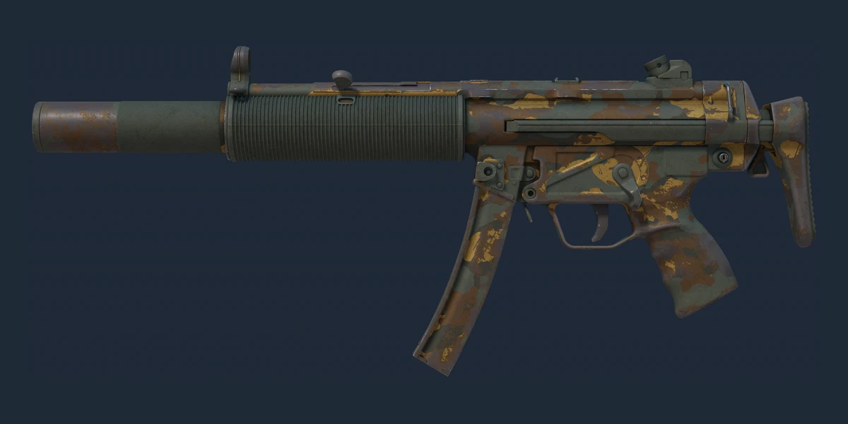 Souvenir MP5-SD | Gold Leaf (Well-Worn) preview