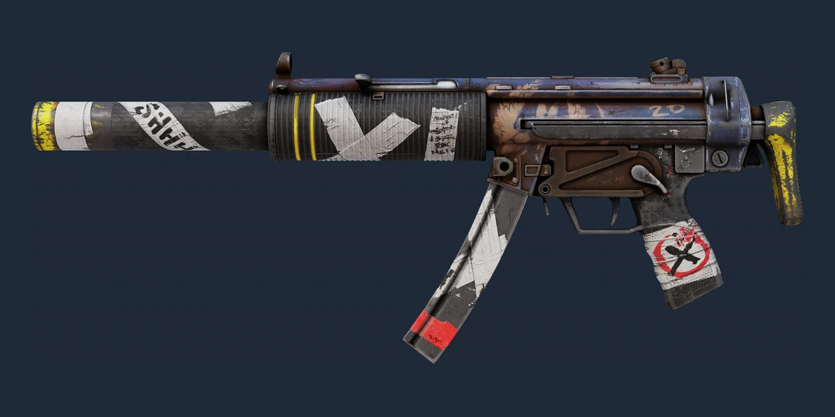 StatTrak™ MP5-SD | Kitbash (かなり摩耗) のプレビュー