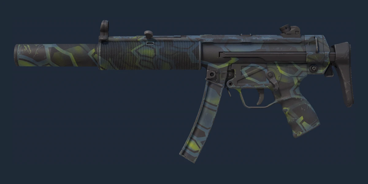 Voorbeeld van Souvenir MP5-SD | Lime Hex (Lichte slijtage)