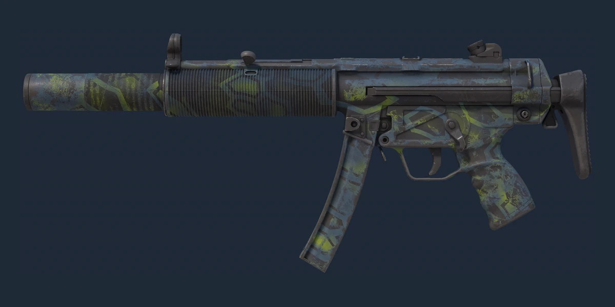 Vorschau von MP5-SD (Souvenir) | Lindgrünes Hexagon (Abgenutzt)