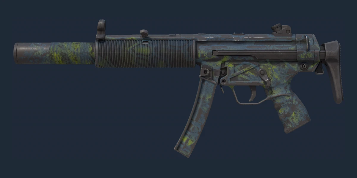 MP5-SD | Lime Hex (Battle-Scarred) preview