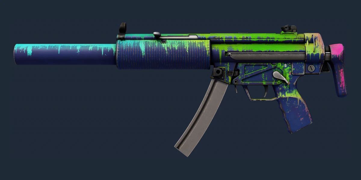 StatTrak™ MP5-SD | Phosphor (Well-Worn) preview