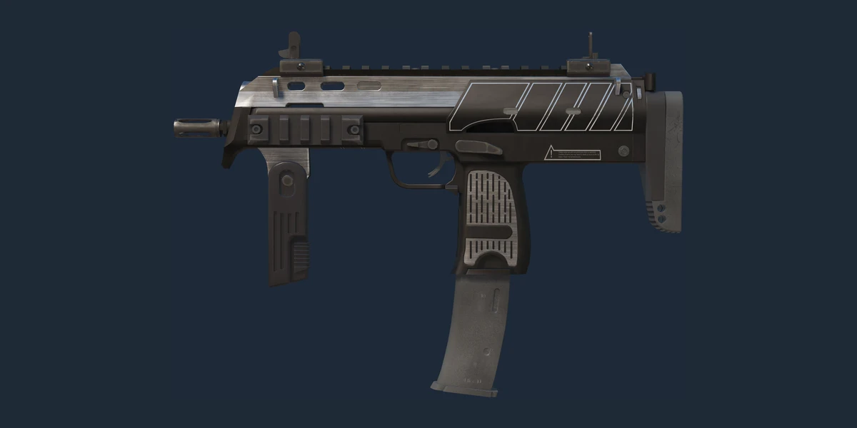 Podgląd: MP7 (StatTrak™) | Pancerny rdzeń (mocne zużycie)