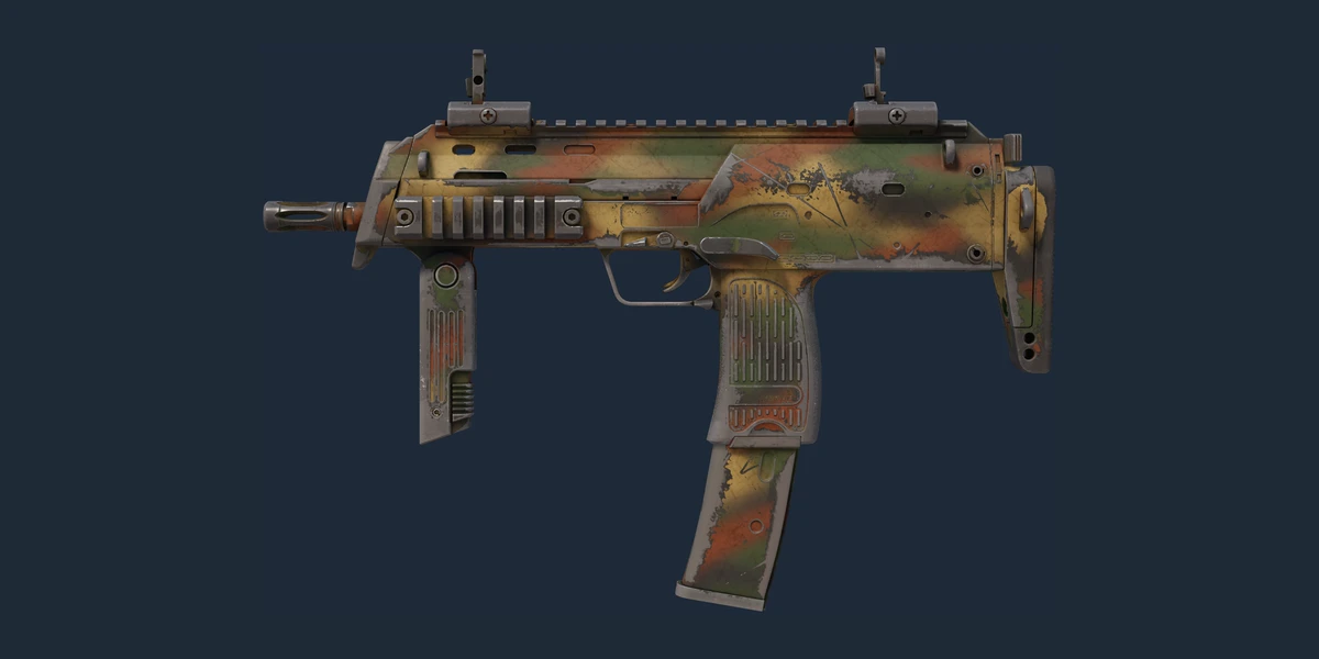 Предпросмотр: MP7 | Армейский спецназ (Поношенное)