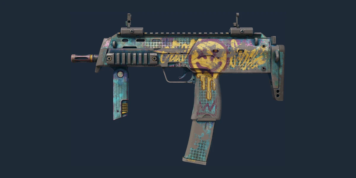 StatTrak™ MP7 | Just Smile (Battle-Scarred) preview