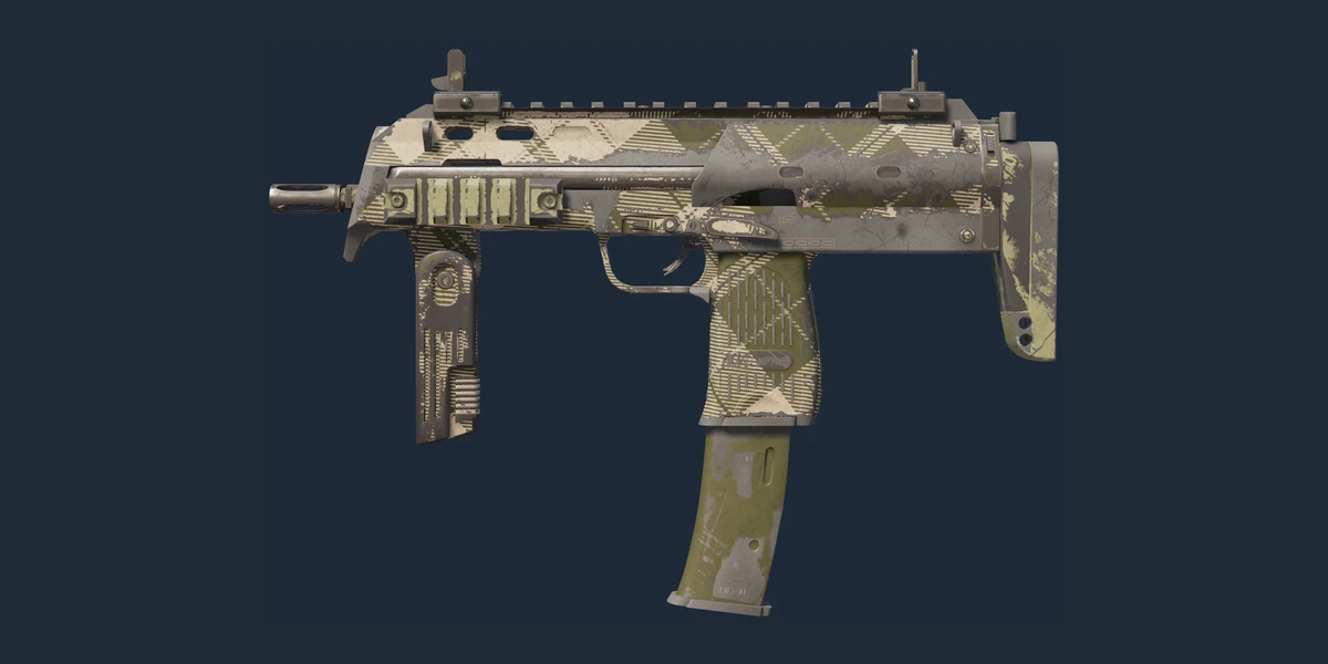 Xem trước MP7 | Olive Plaid (WW - Khá mòn)
