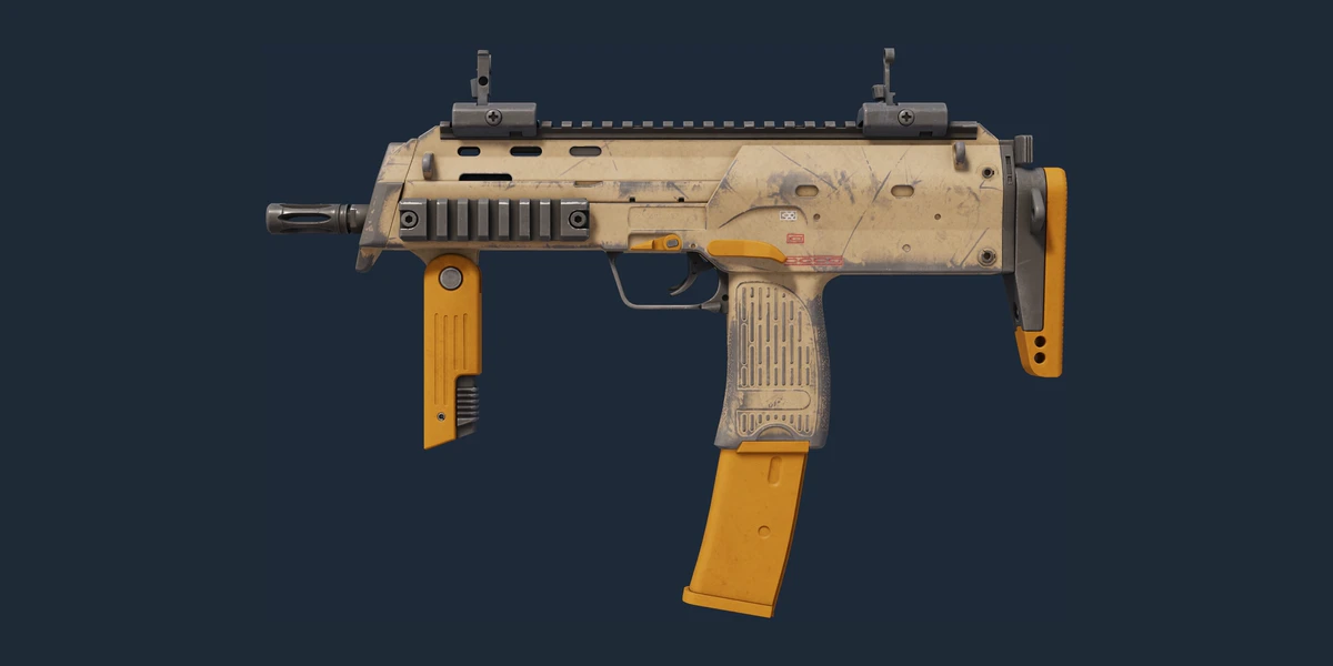 MP7 | Short Ochre (Well-Worn) preview