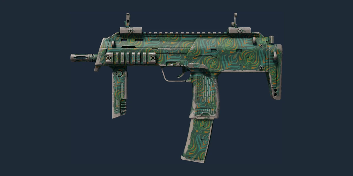 ตัวอย่าง MP7 | Teal Blossom (ผ่านการทดสอบภาคสนาม)