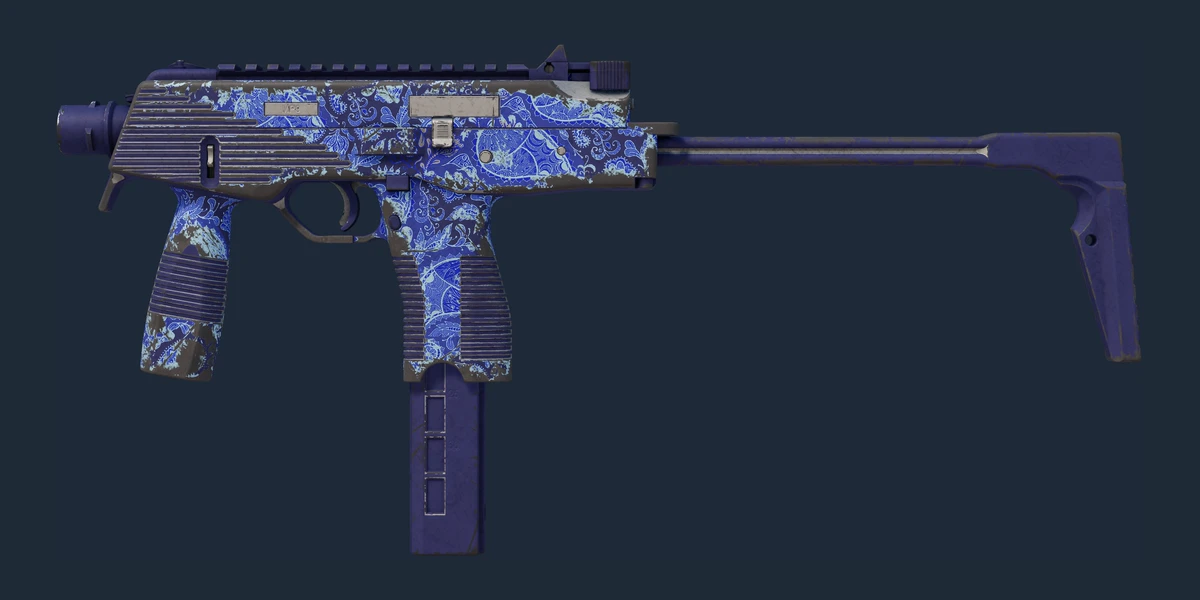 Previzualizare MP9 | Cobalt Paisley (Uzată)