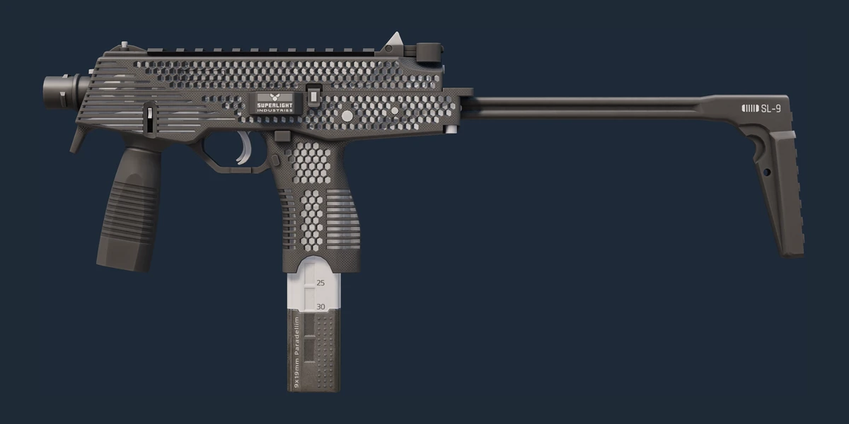 ตัวอย่าง MP9 | Featherweight (มีรอยถลอกเล็กน้อย)