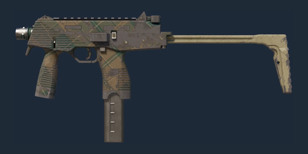 MP9 | Green Plaid (Well-Worn) preview