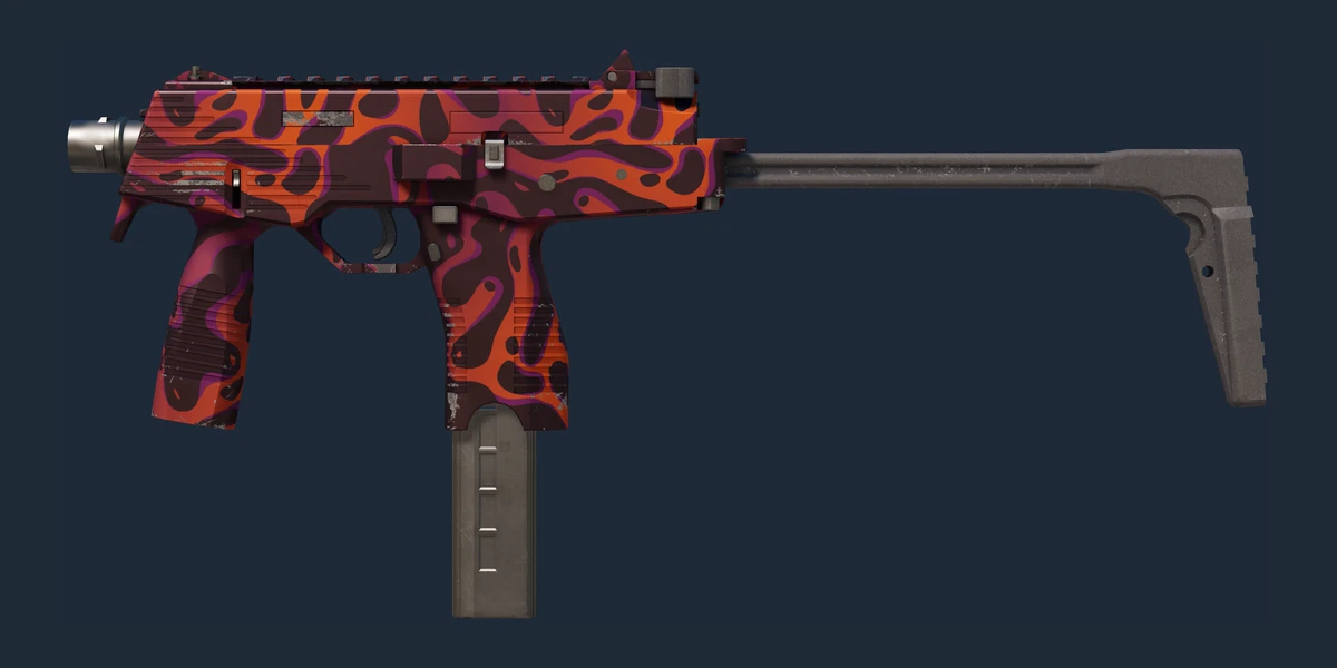 Voorbeeld van StatTrak™ MP9 | Ruby Poison Dart (Gloednieuw)