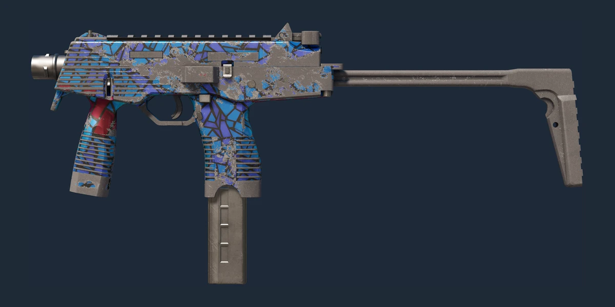 MP9 | Stained Glass (Battle-Scarred) preview