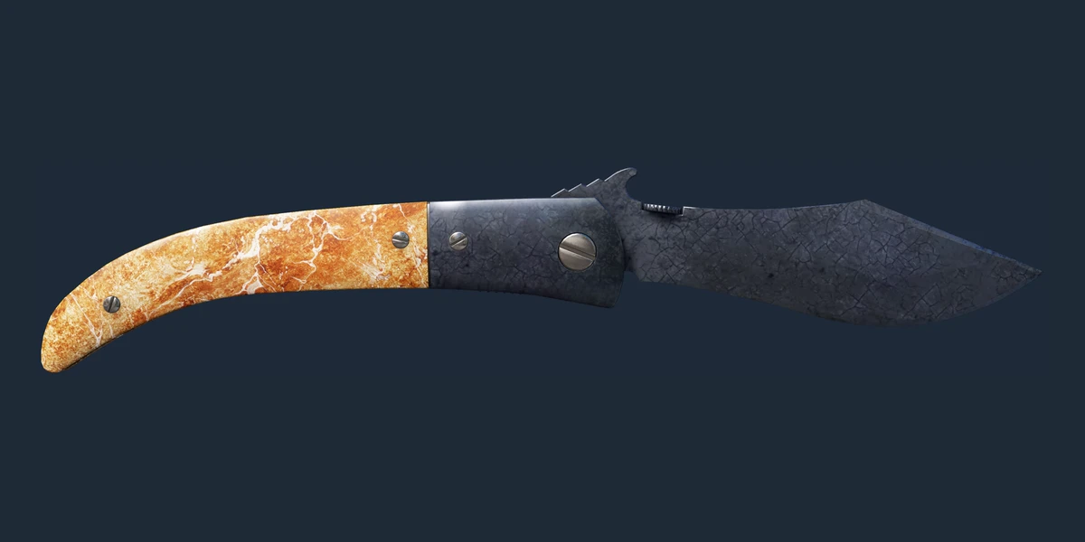 Náhled: Nůž Navaja (★ StatTrak™) | Blue Steel (Silně opotřebený)