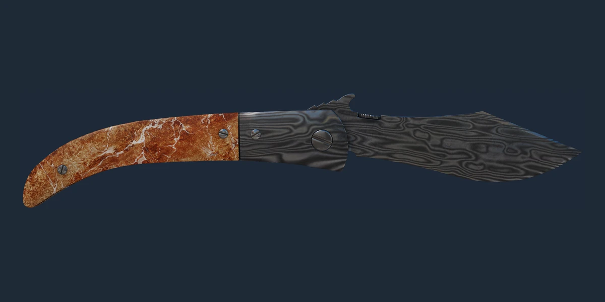 ★ Navaja Knife | Damascus Steel (Battle-Scarred) preview
