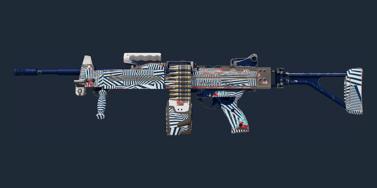 Voorbeeld van StatTrak™ Negev | Dazzle (Lichte slijtage)
