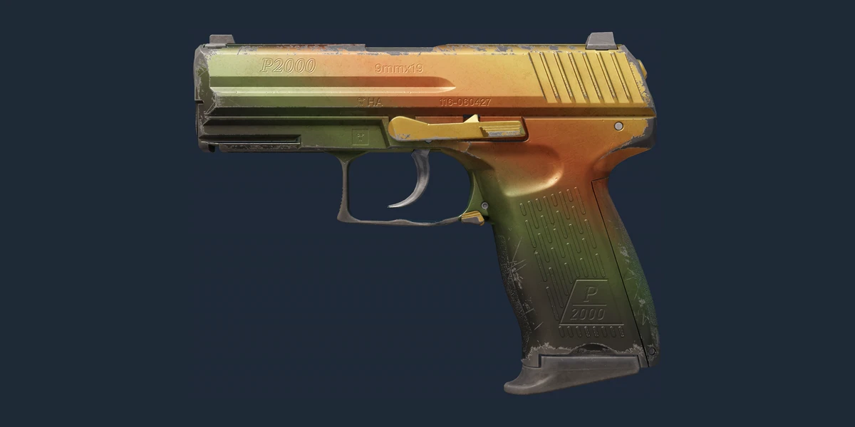 P2000 | Amber Fade (Well-Worn) preview