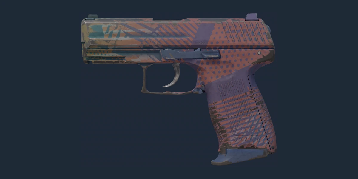 Souvenir P2000 | Coral Halftone (Field-Tested) preview