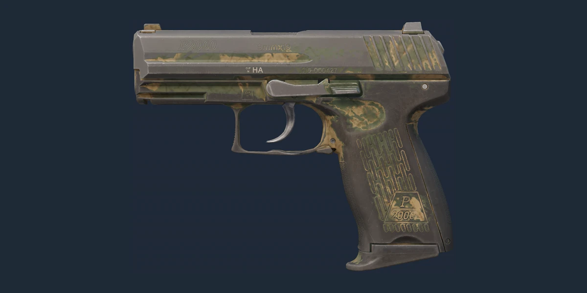 P2000 | Grassland Leaves (Battle-Scarred) preview