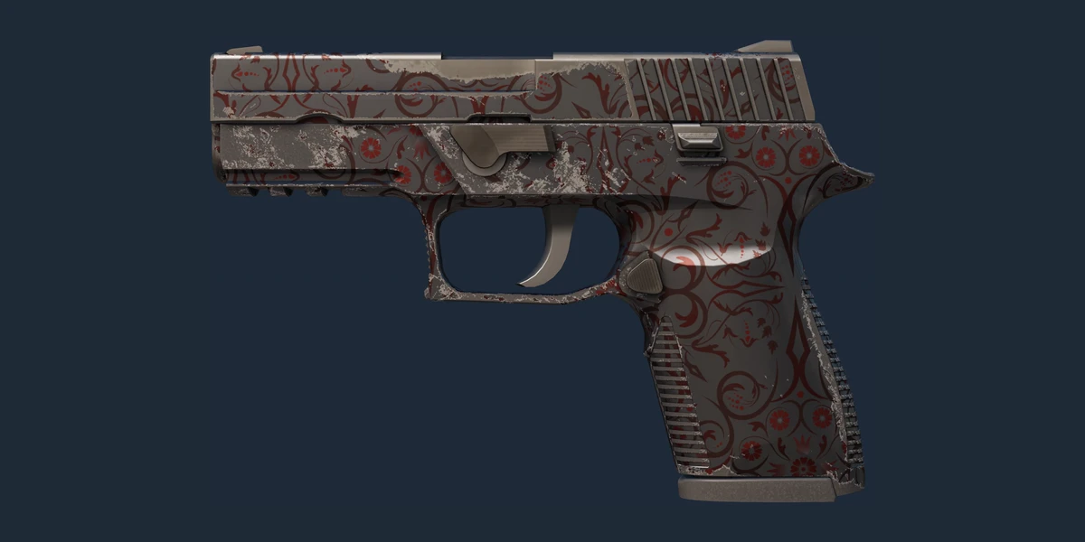 ตัวอย่าง P250 | Dark Filigree (ผ่านการทดสอบภาคสนาม)
