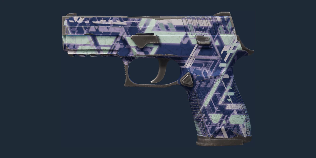Náhled: P250 (Suvenýr) | Digital Architect (Silně opotřebený)
