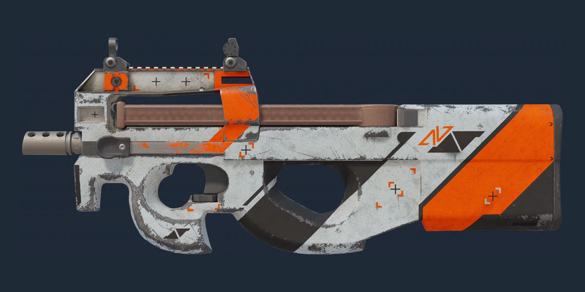 ตัวอย่าง P90 | Asiimov (ถลอกปอกเปิกจากการรบ)