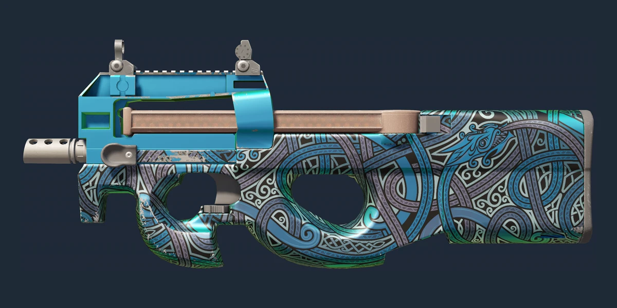 Vista previa de P90 | Jörmungandr azul astral (Recién fabricado)