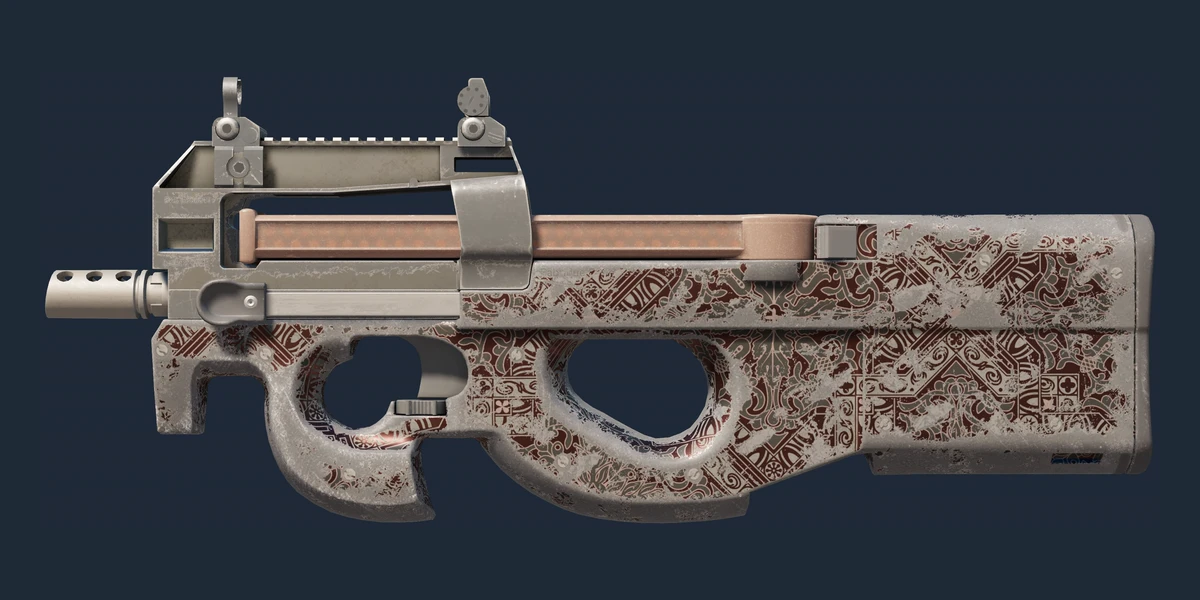 Pré-visualização de P90 | Baroque Red (Gasto)