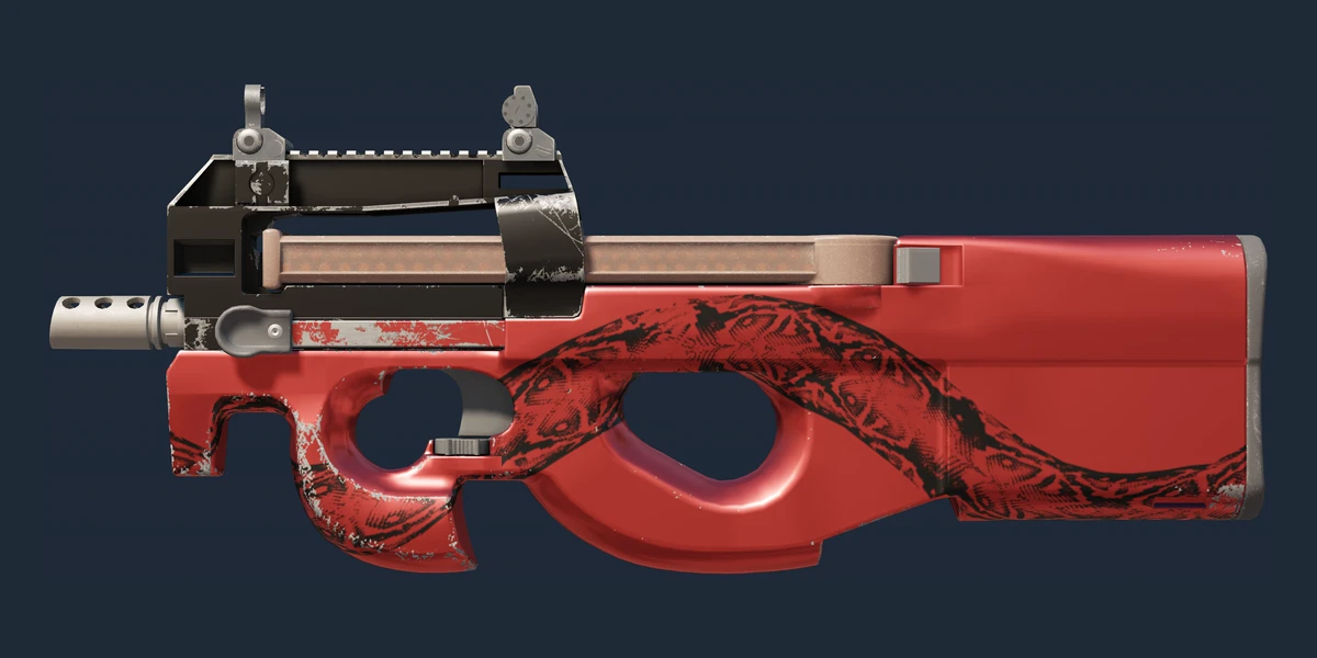 Pré-visualização de P90 (StatTrak™) | Cold Blooded (Com Pouco Uso)