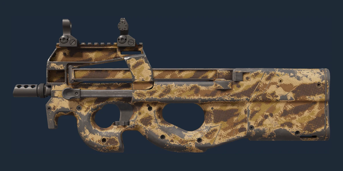 P90 | Desert Halftone (Well-Worn) preview
