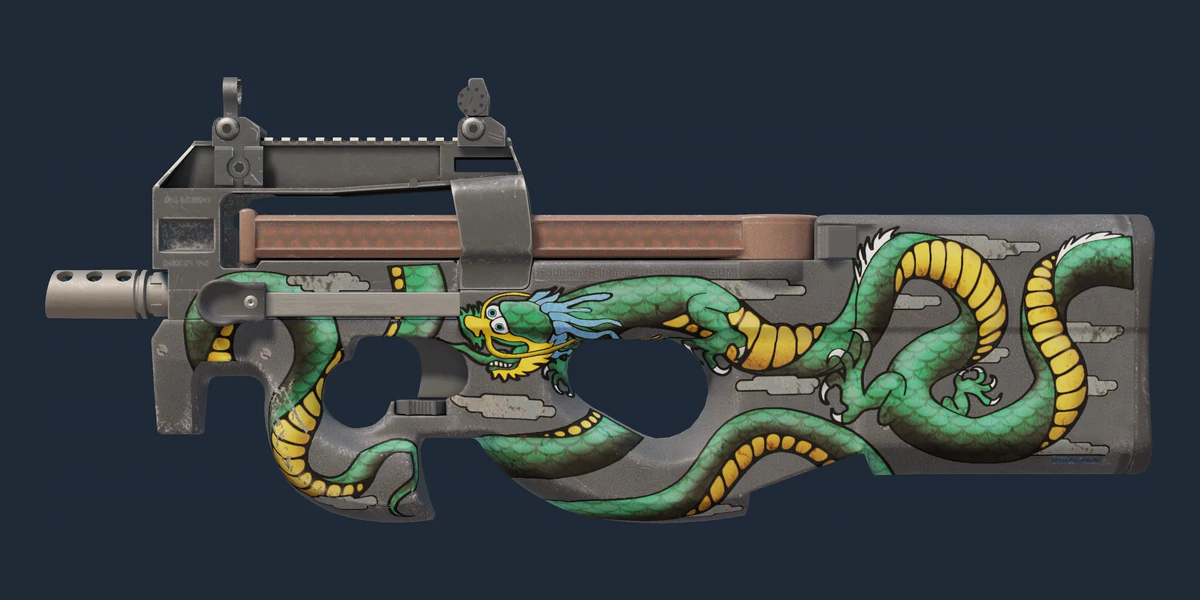 Pré-visualização de P90 | Emerald Dragon (Original de Fábrica)