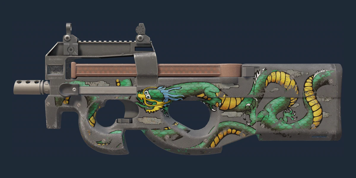 Pré-visualização de P90 | Emerald Dragon (Gasto)