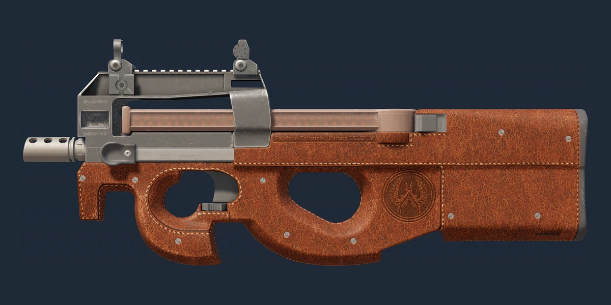Souvenir P90 | Leather (Well-Worn) preview