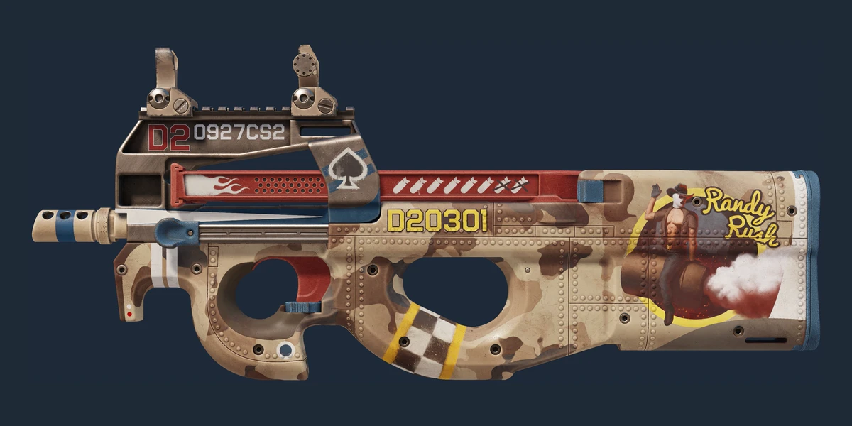 Previzualizare P90 (StatTrak™) | Randy Rush (Nouă)