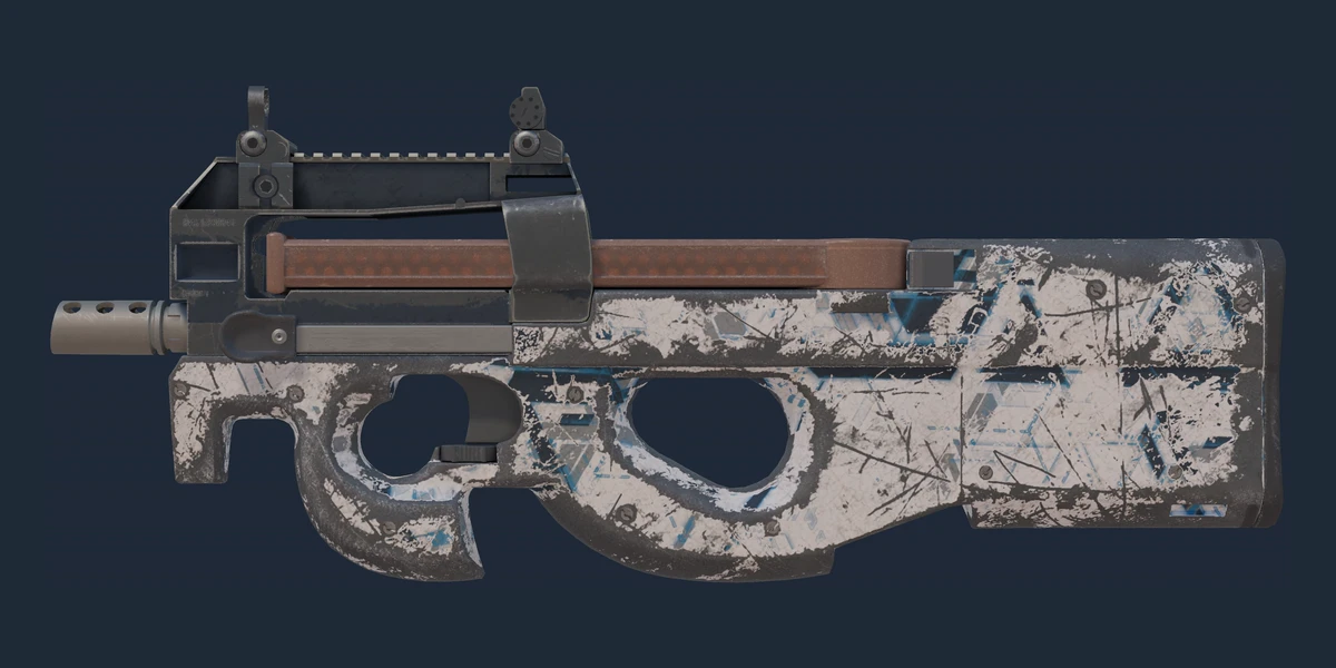 P90 | Schematic (Battle-Scarred) preview
