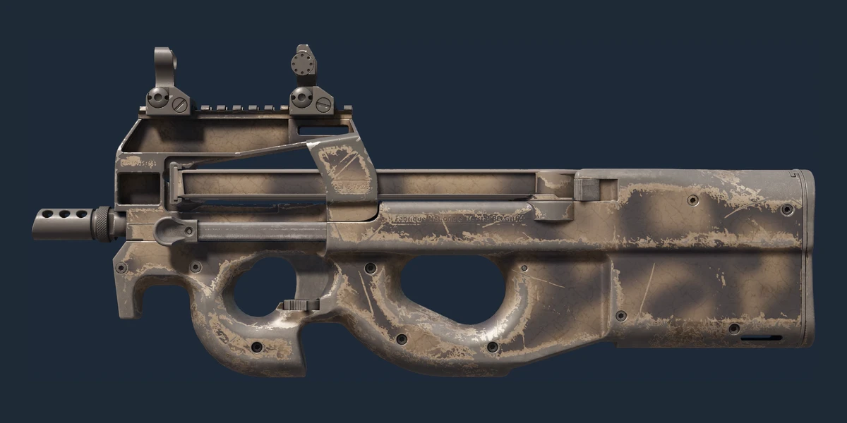 P90 | 枯焦之色 (破损不堪) 预览