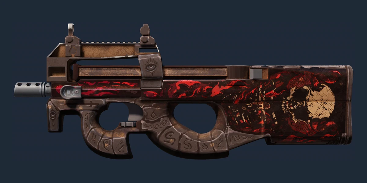 Voorbeeld van StatTrak™ P90 | Shallow Grave (Versleten)