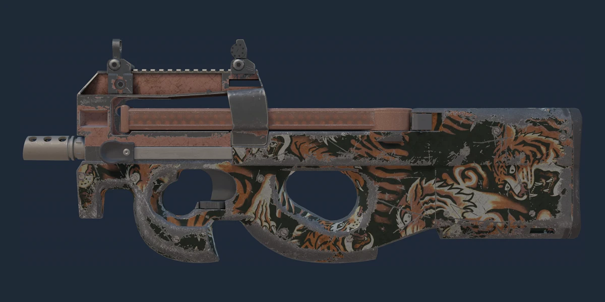 Voorbeeld van P90 | Tiger Pit (Versleten)