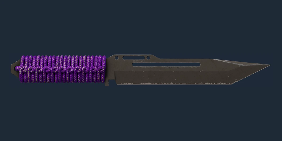Anteprima di Coltello Paracord ★ | Ultraviolet (Consumato)