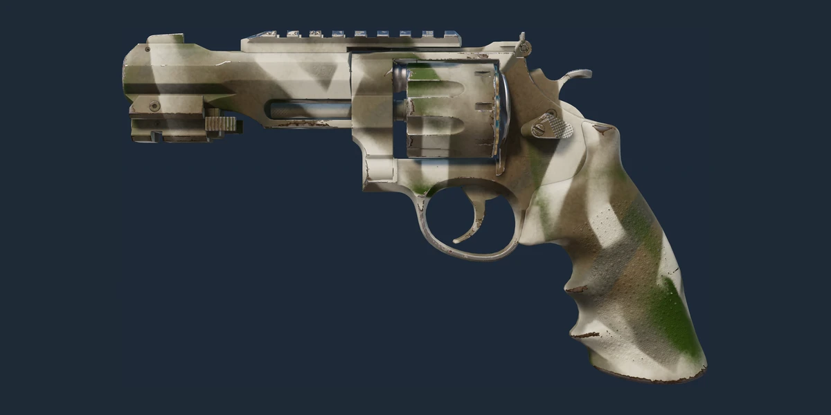 Forhåndsvisning af R8-revolver | Bone Mask (Fabriksny)